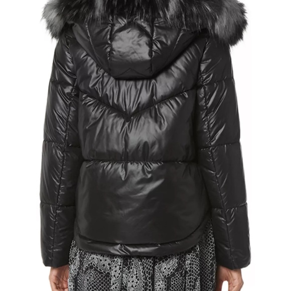 ❤️Bloomingdale’s Andrew Marc Minna Hooded Faux Fur Trim Puffer Coat ❤️  XL - Picture 3 of 4